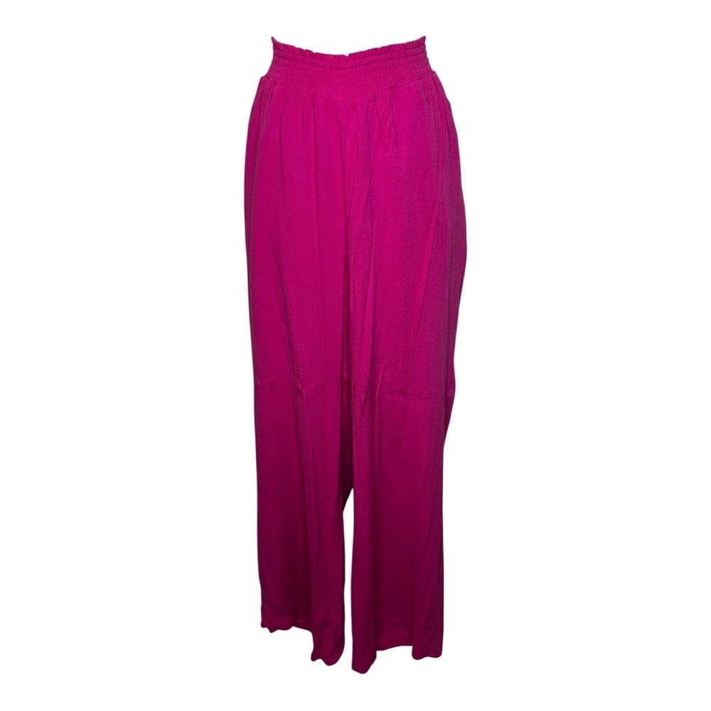 Forever 21 Fuchsia Wide-Leg Pants